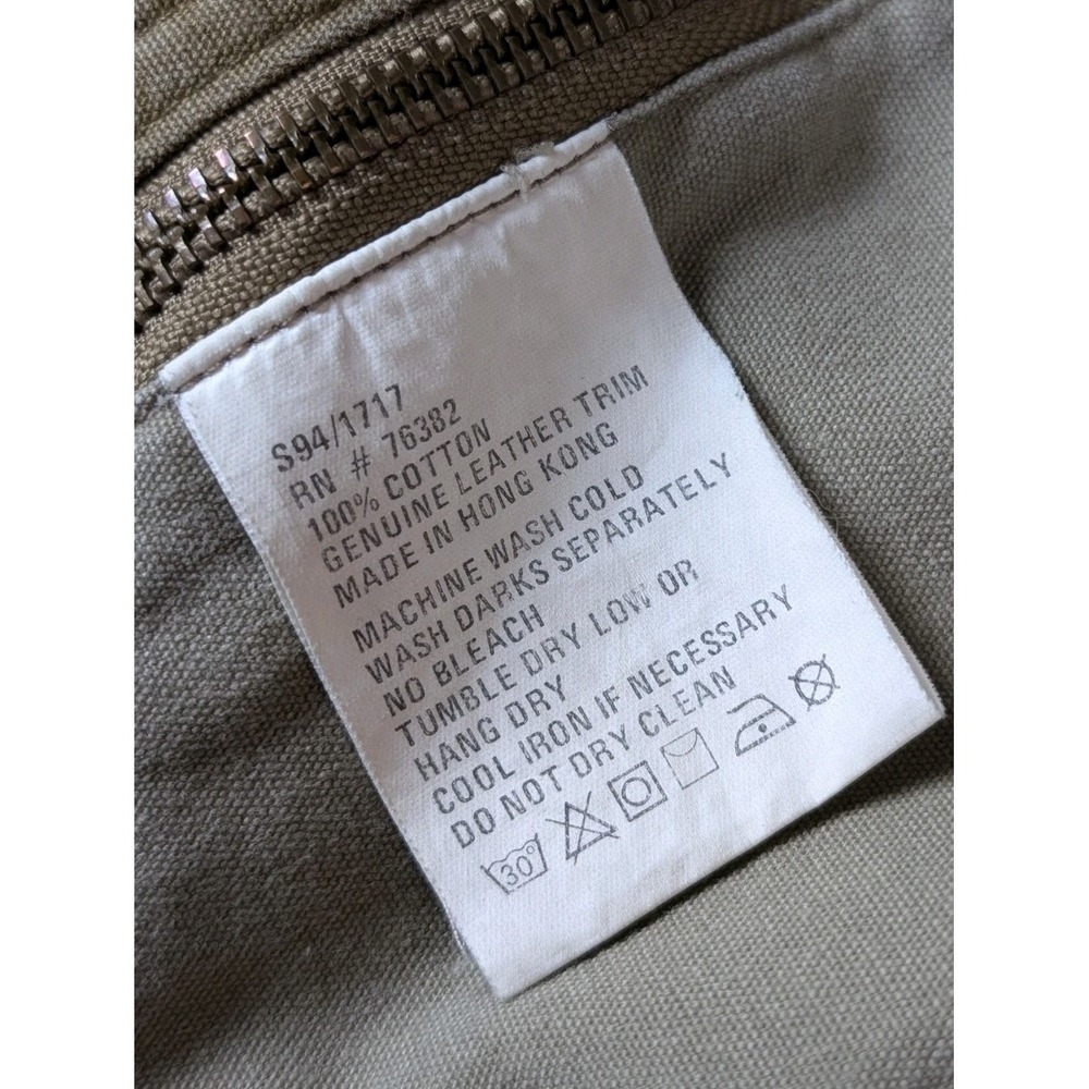 VTG Timberland WeatherGear Mens Barn Coat Chore Jacket MED Heavy Duty Canvas 90s - Picture 11 of 16